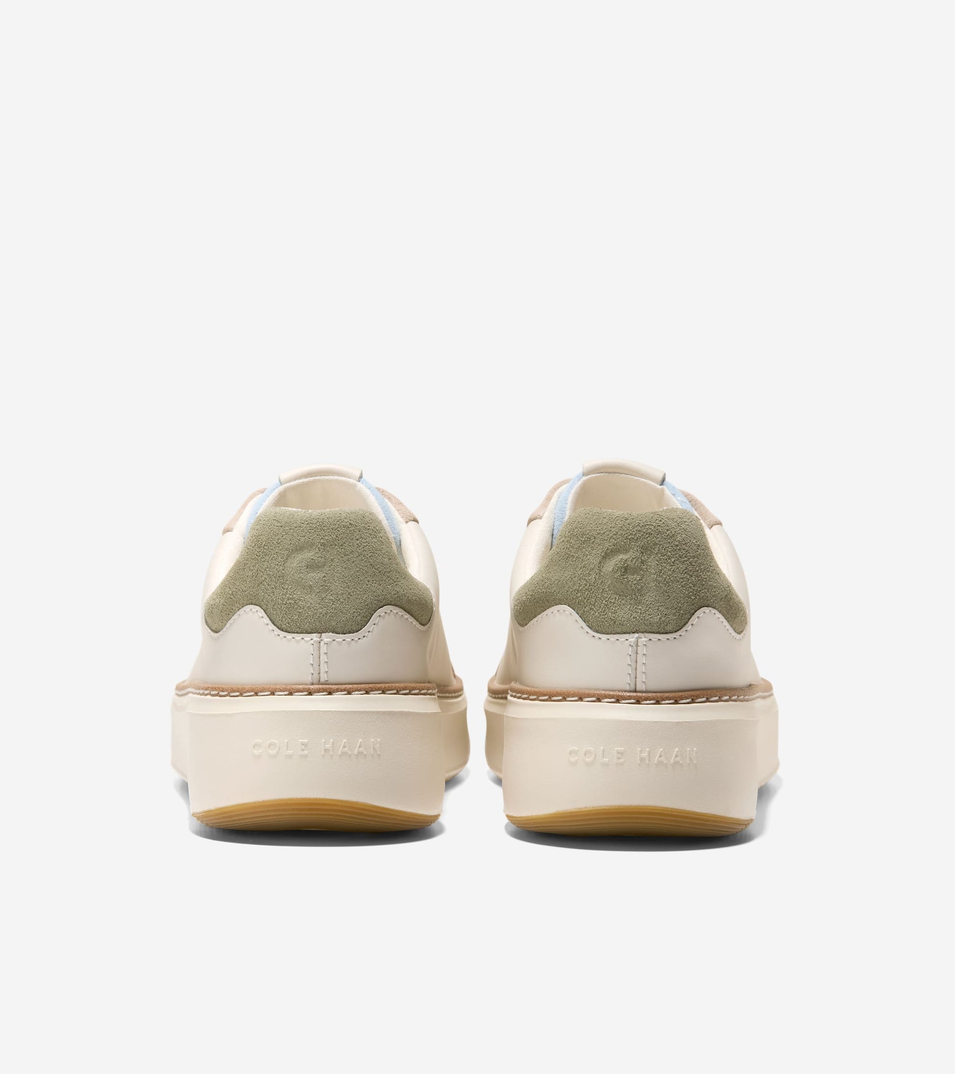 W34463:IVORY/SUEDE/SKYWAY & OIL GREEN SUEDE/IVORY