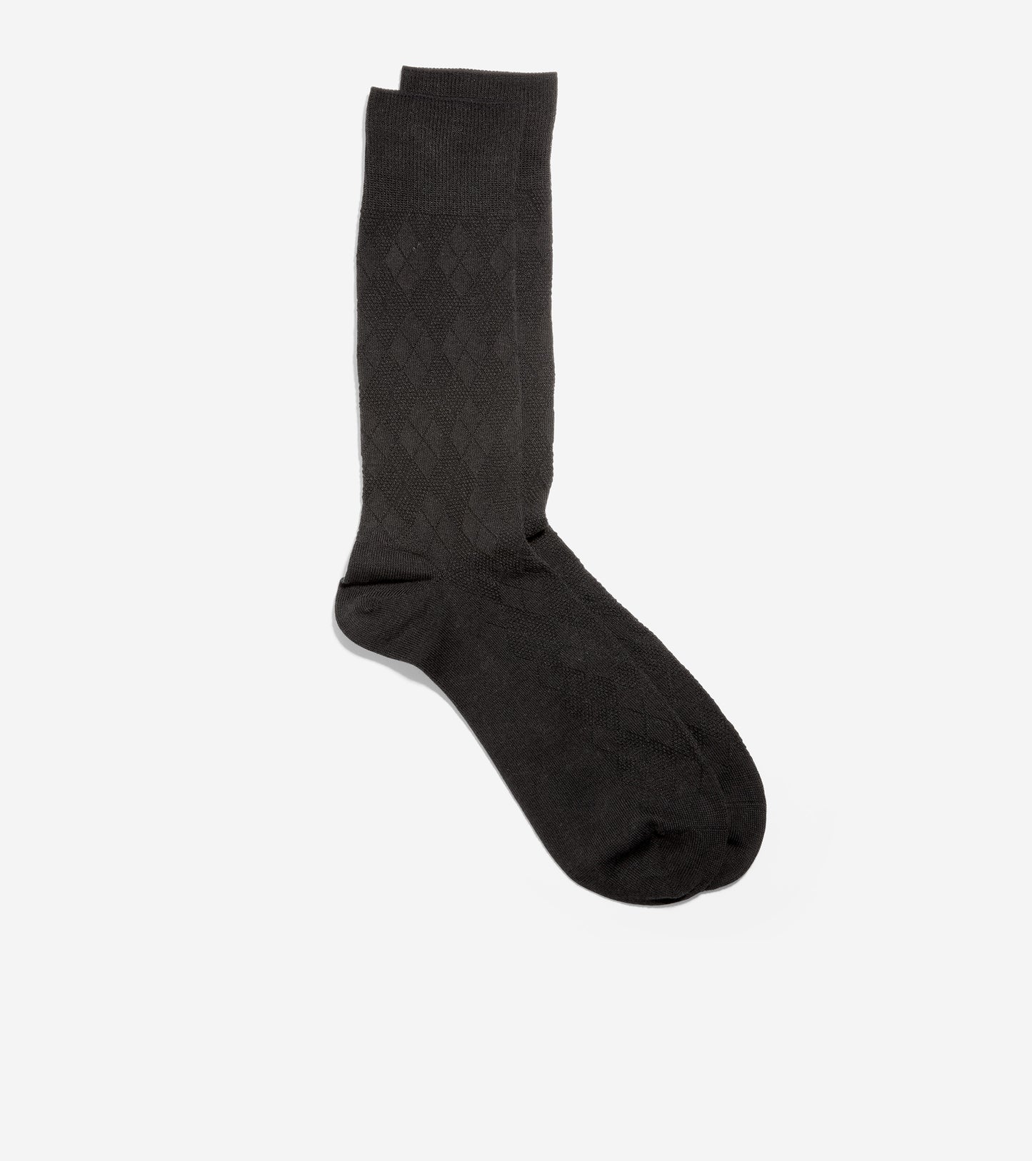 Tonal Argyle Crew Socks