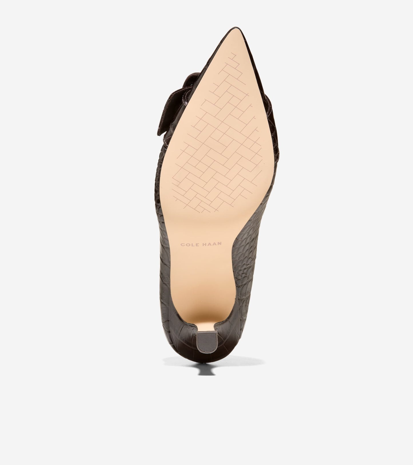 W38020:CH DARK CHOCOLATE CROC PRINT LEATHER / CH DARK CHOCOLATE SUEDE