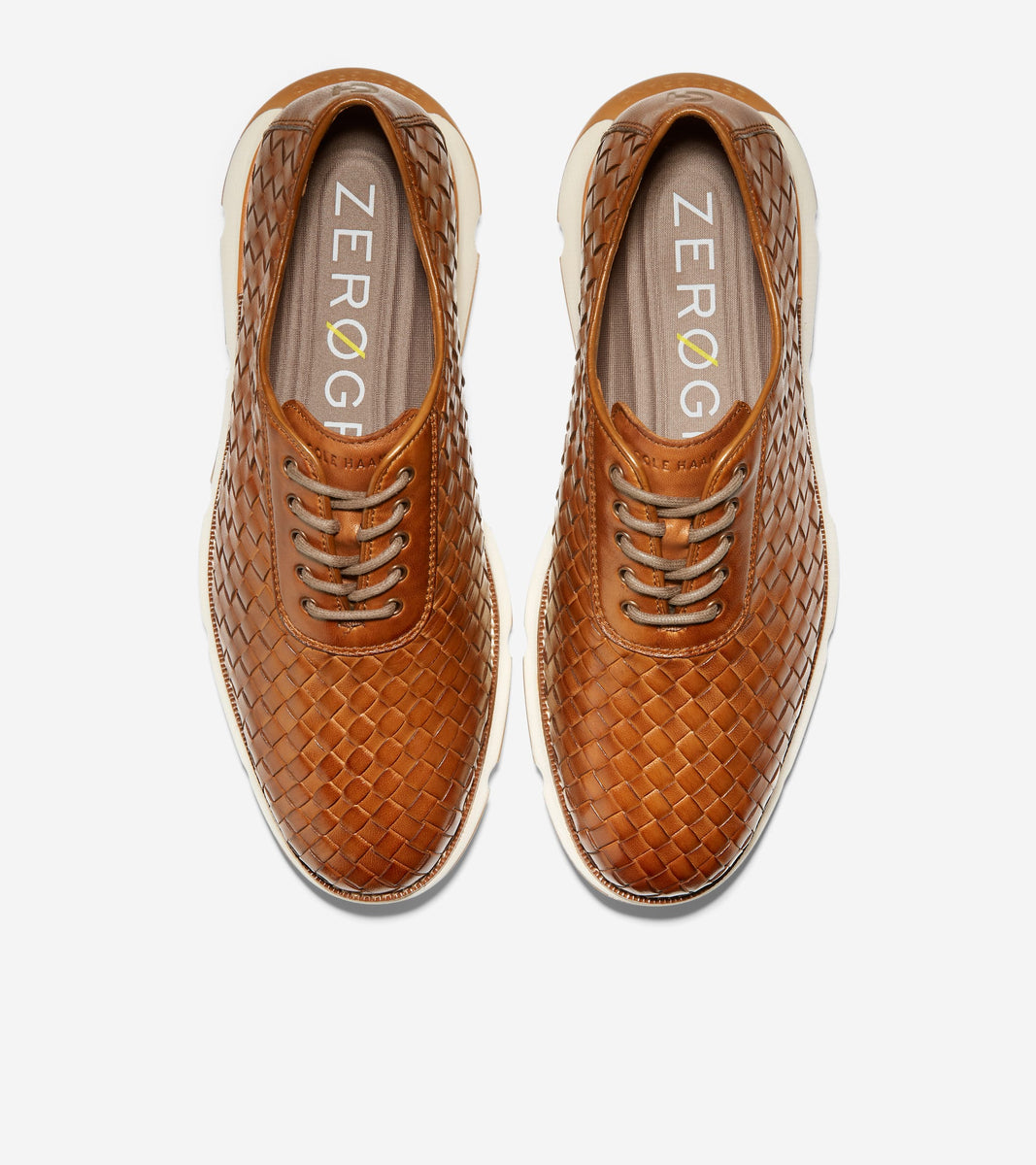 C34794:CH BRITISH TAN WOVEN LEATHER/IVORY