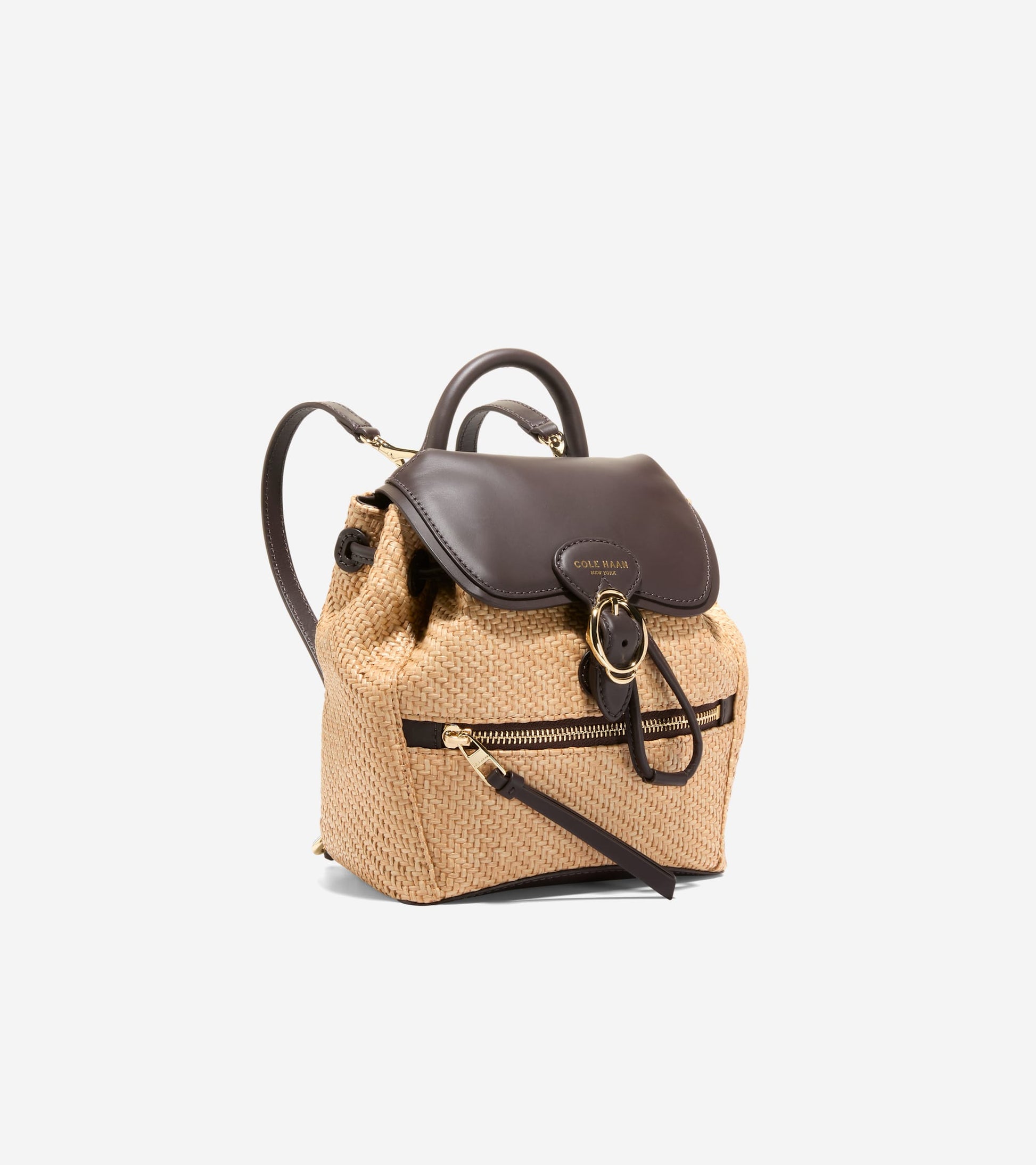 U08697:NATURAL RAFFIA / DARK CHOCOLATE:0000