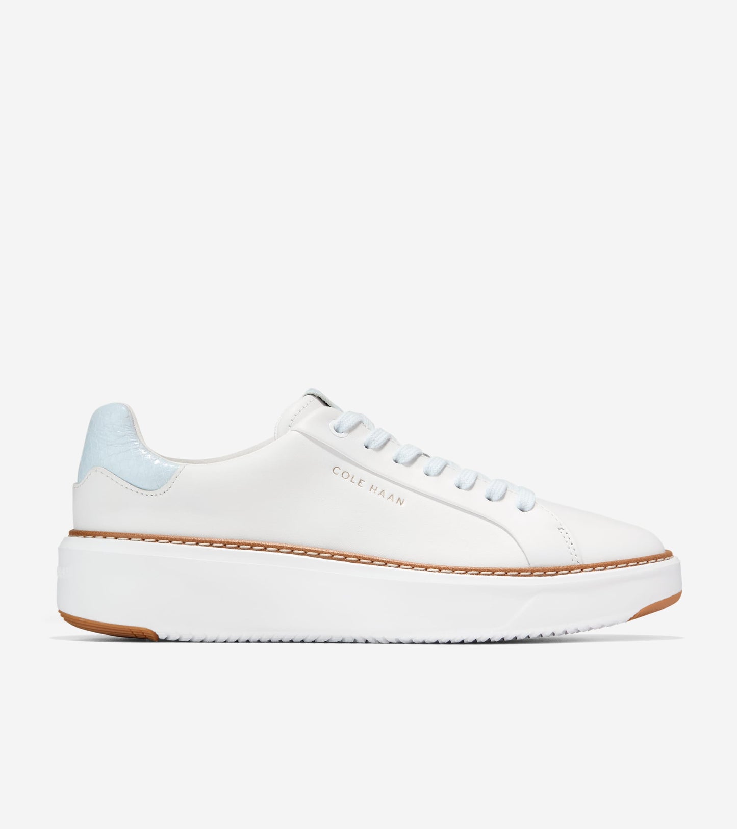 W37809:WHITE LTHR / BALLAD BLUE GLOSSY SNAKE PRINT LTHR