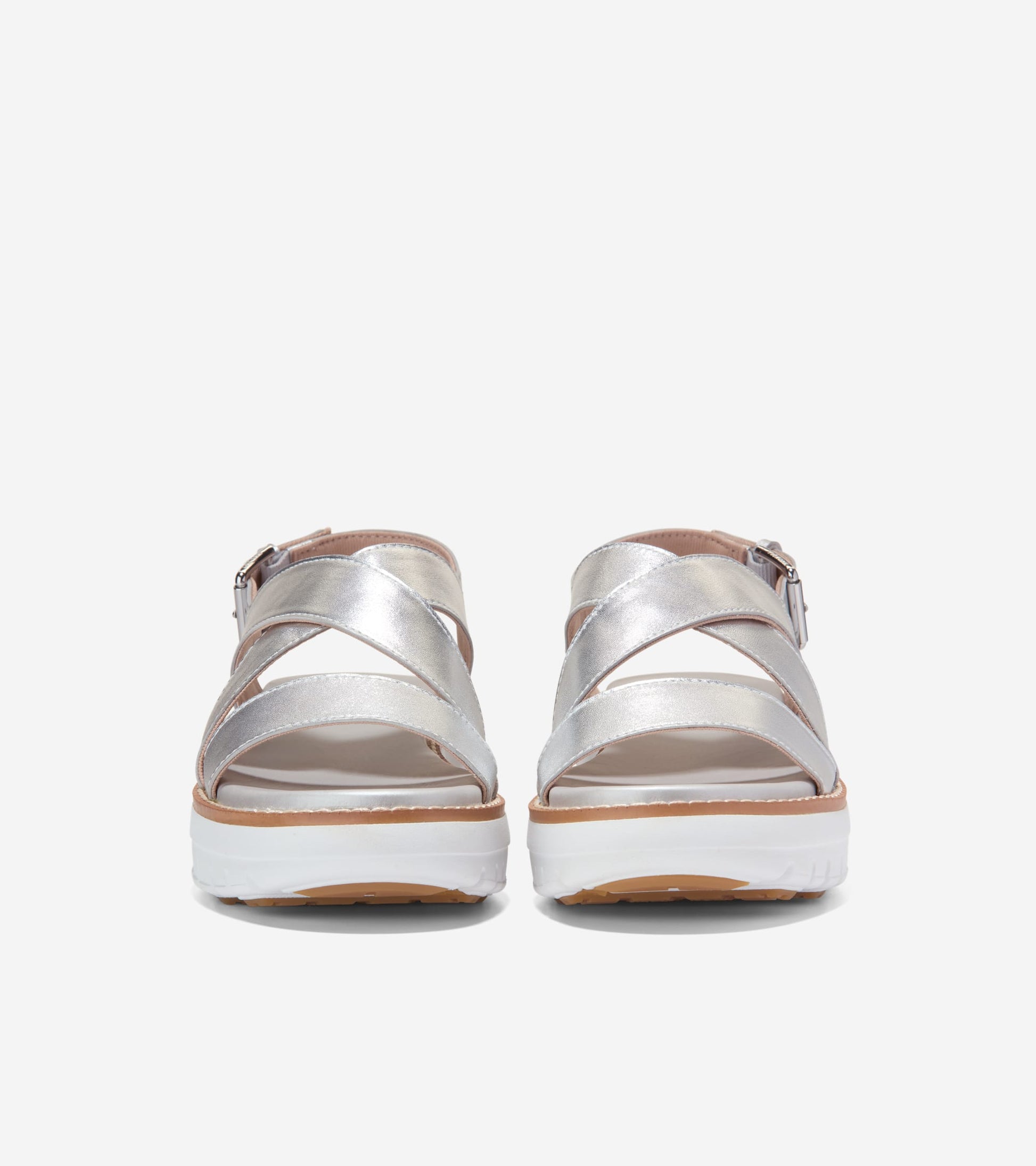 W36550:SILVER METALLIC LEATHER