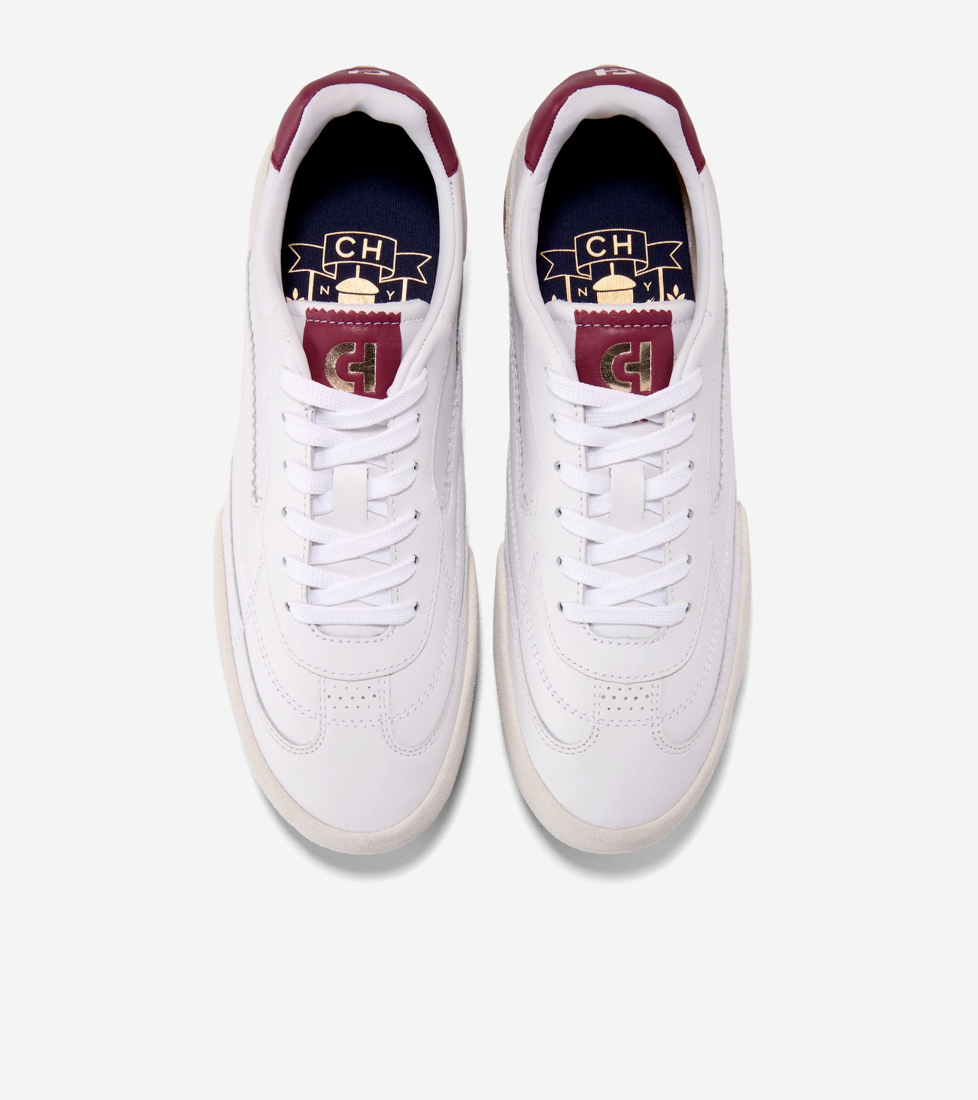 W37036:WHITE / CH CLARET / WHITE