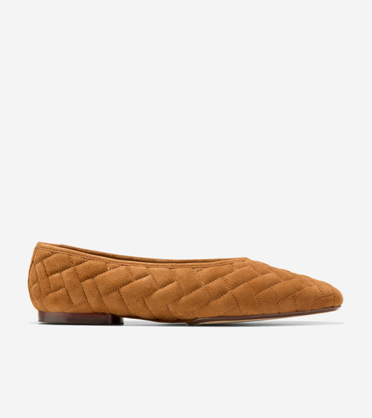 W37777:CH TOBACCO QUILTED SUEDE