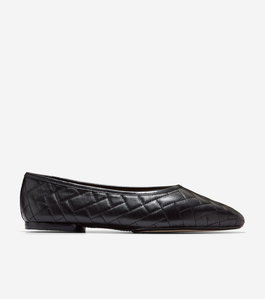 W36637:BLACK QUILTED LEATHER