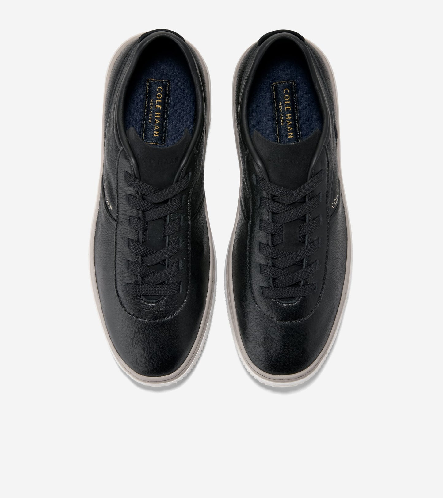 W38414:BLACK LEATHER / IVORY