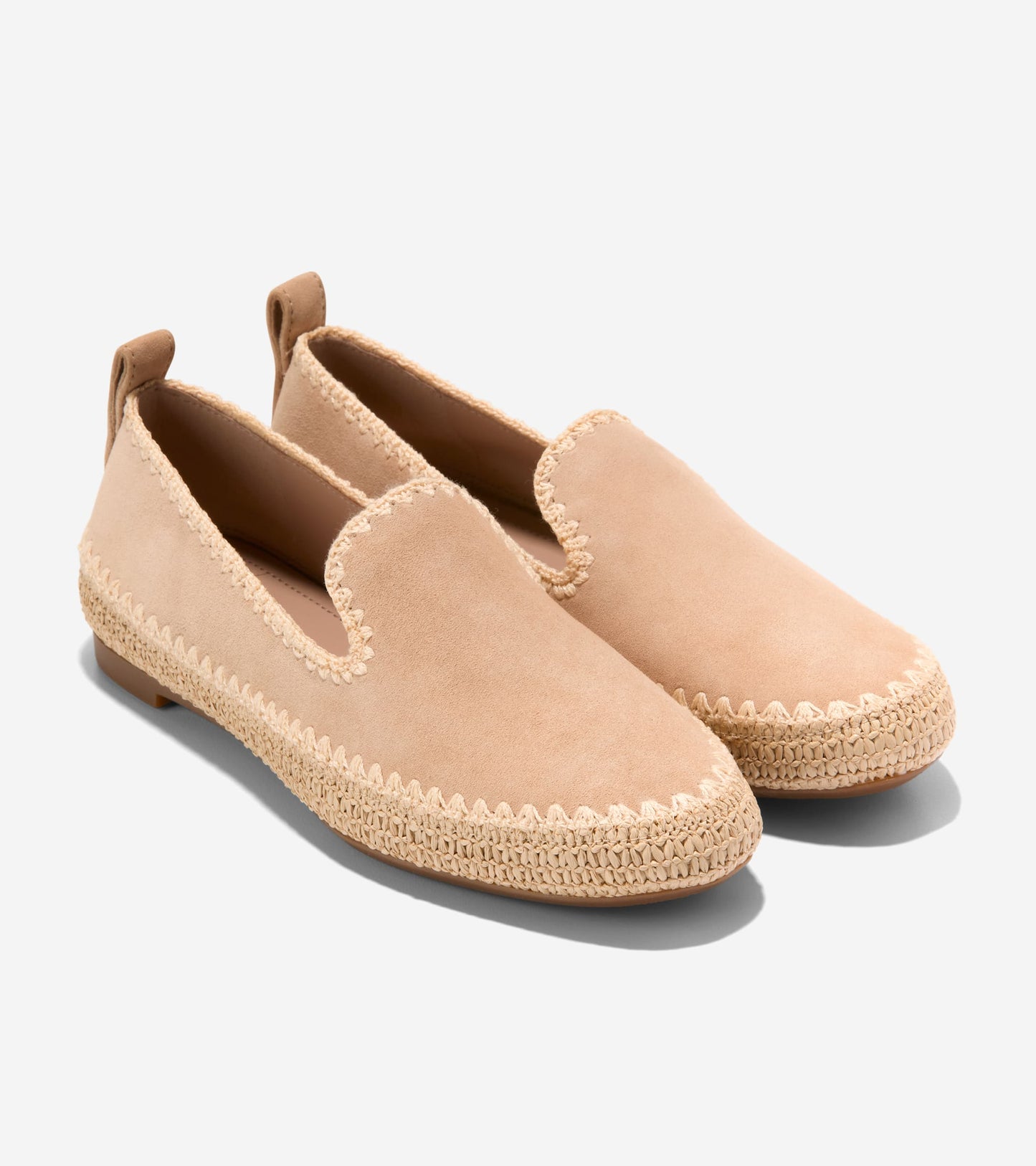 W34589:CH TUSCAN SAND SUEDE / RAFFIA