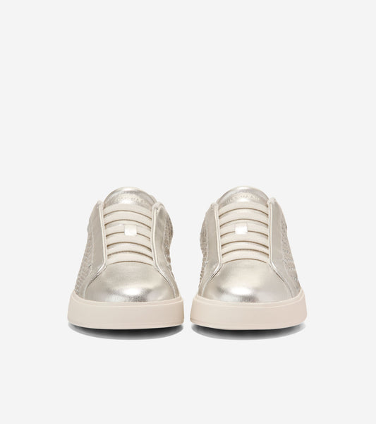 W37719:CHAMPAGNE GEN WEAVE LEATHER