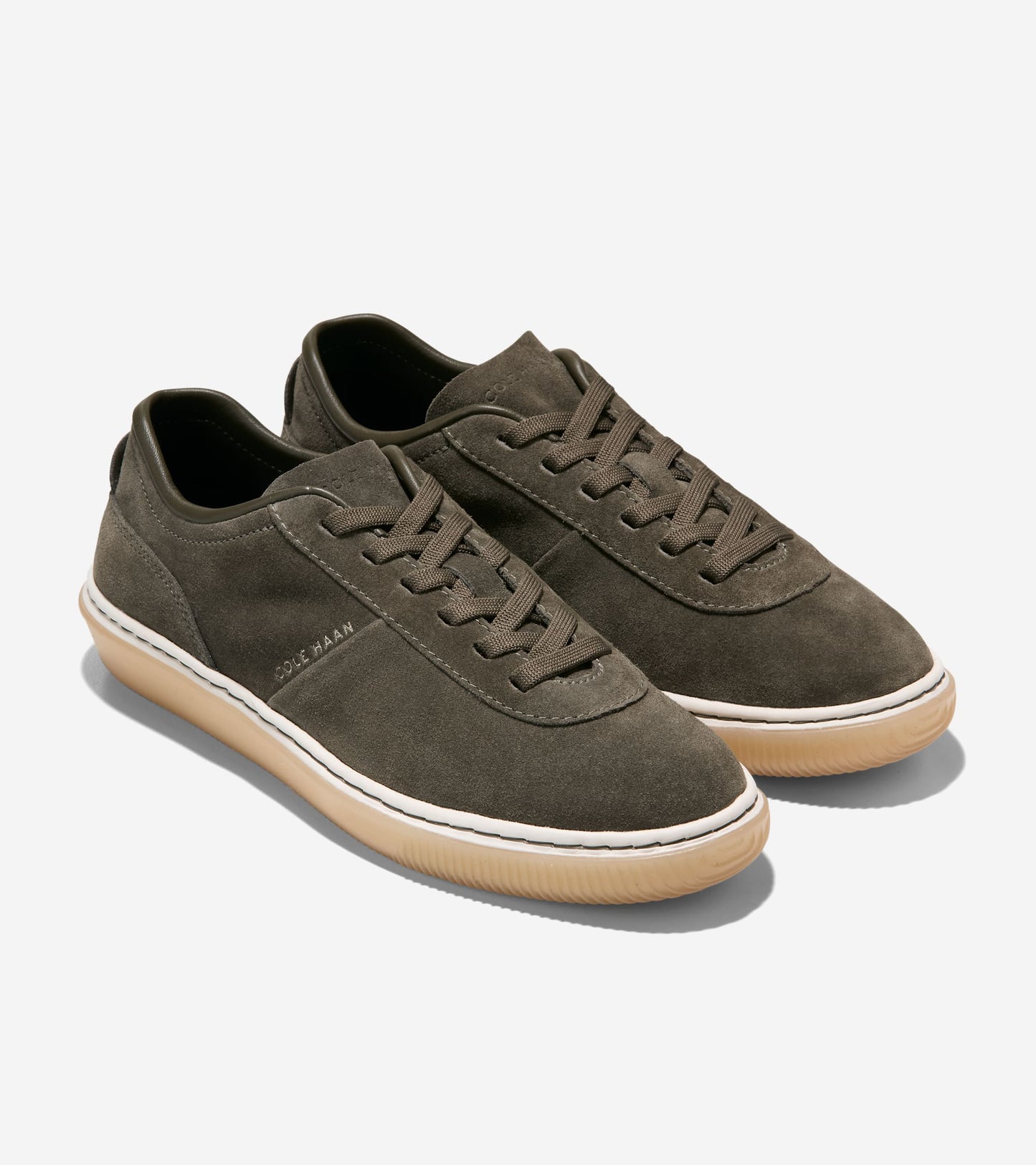 W38416:CH DEEP OLIVE SUEDE / NATURAL GUM