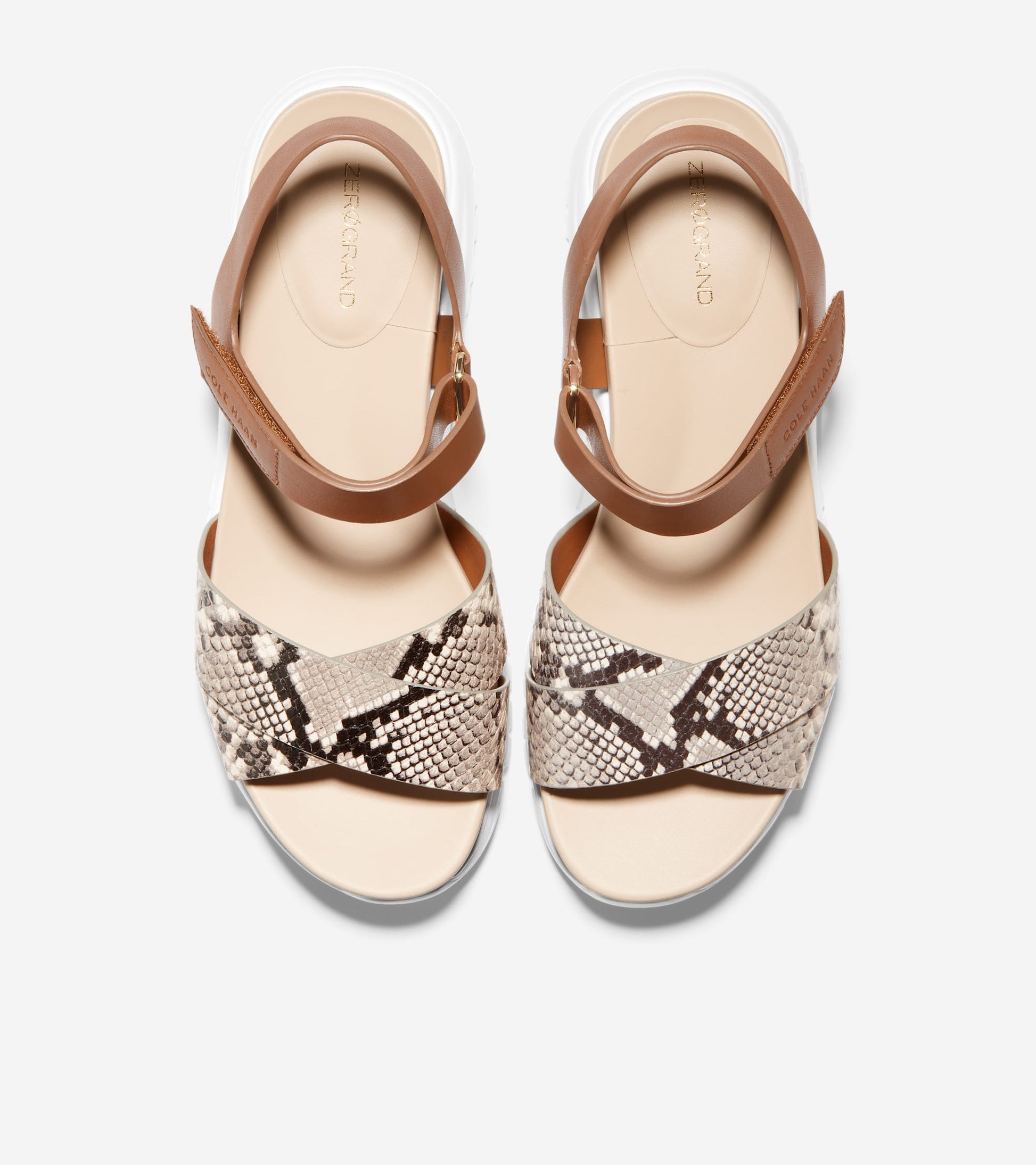 W24378:SOHO SNAKE/ CH HONEY LTHR STRAP/ CH OAT FB/ WHT MIDSOLE