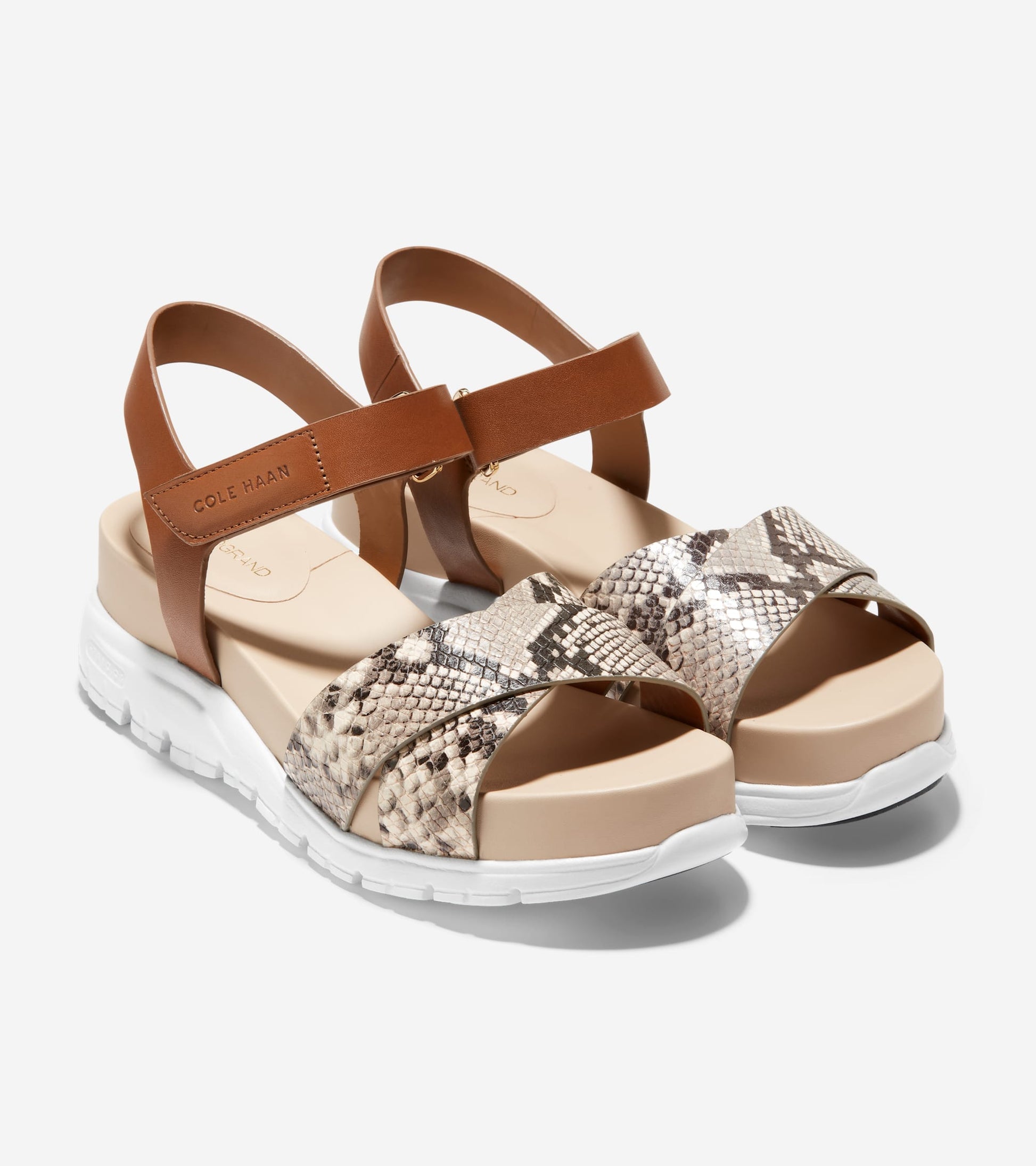 W24378:SOHO SNAKE/ CH HONEY LTHR STRAP/ CH OAT FB/ WHT MIDSOLE