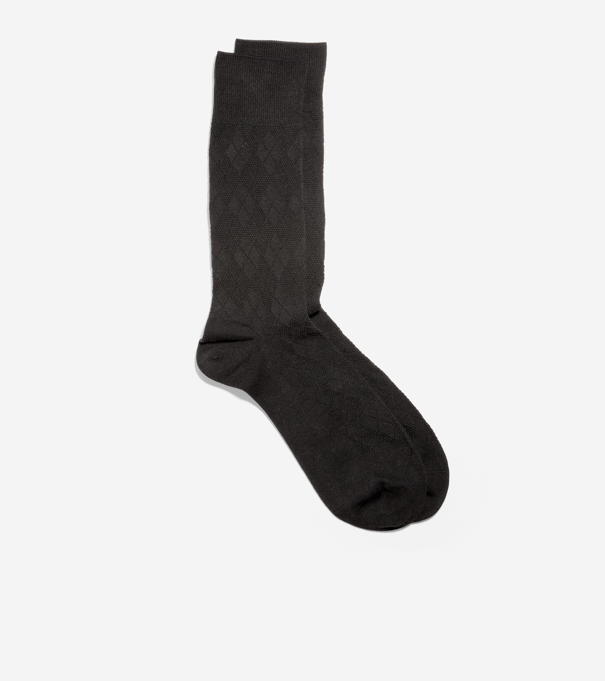 Tonal Argyle Crew Socks